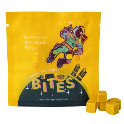 SUPERGARDEN BITES liofilizuoti užkandžiai su kukurūzais, 10 g
