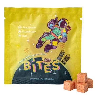 SUPERGARDEN BITESliofilizuoti užkandžiai su obuoliais, 10 g