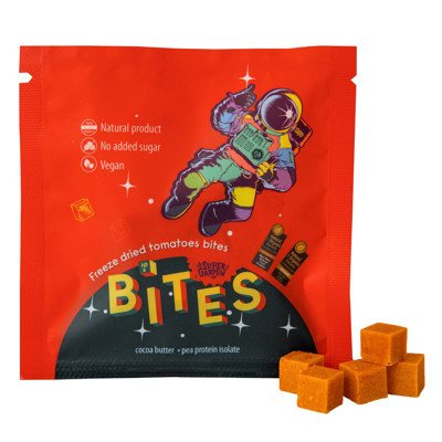 SUPERGARDEN BITESliofilizuoti užkandžiai su pomidorais, 10 g