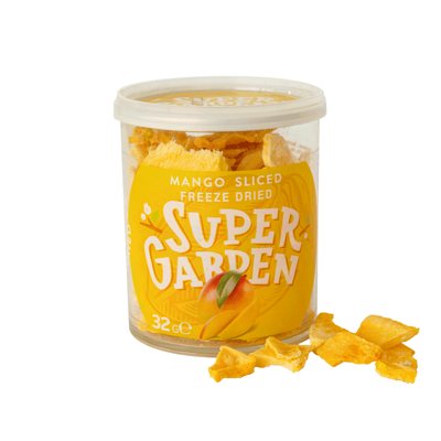 SUPERGARDEN, mangai juostelėmis, džiovinti šaltyje, 32 g