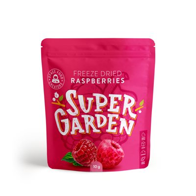 SUPERGARDEN šaltyje džiovintos avietės, 10 g