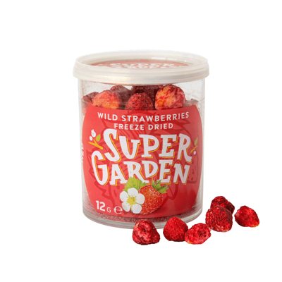 SUPERGARDEN, Žemuogės, džiovintos šaltyje, 12 g