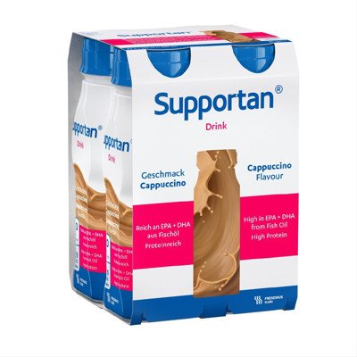 SUPPORTAN CAPPUCINO, medicininės paskirties gėrimas, 4 vnt., 200 ml