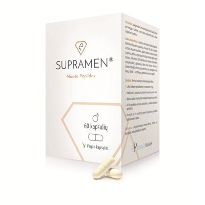 SUPRAMEN, maisto papildas, 60 kapsulių