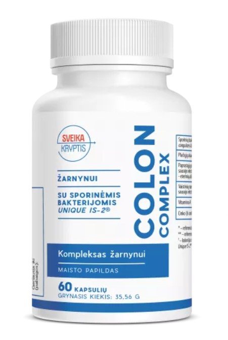 Sveika kryptis Colon Complex kapsulės N60