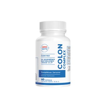 SVEIKA KRYPTIS, žarnynui Colon Complex Unique IS-2®, 60 kapsulių