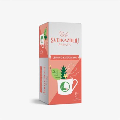 SVEIKAŽOLIŲ ARBATA LENGVO KVĖPAVIMO, žolelių arbata, 20 vnt, 1.5 g