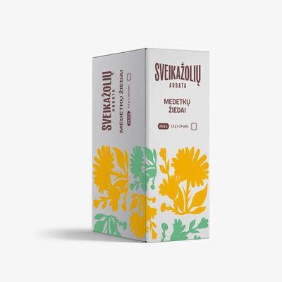 SVEIKAŽOLIŲ ARBATA MEDETKOS, žolelių arbata, 24 vnt, 1.2 g