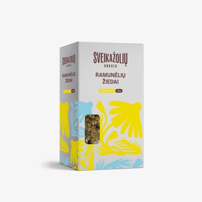 SVEIKAŽOLIŲ ARBATA RAMUNĖLIŲ ŽIEDAI, žolelių arbata, 40 g