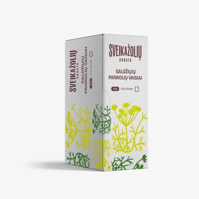 SVEIKAŽOLIŲ ARBATA SALDŽIŲJŲ PANKOLIŲ VAISIAI, 20 vnt., 1.5 g