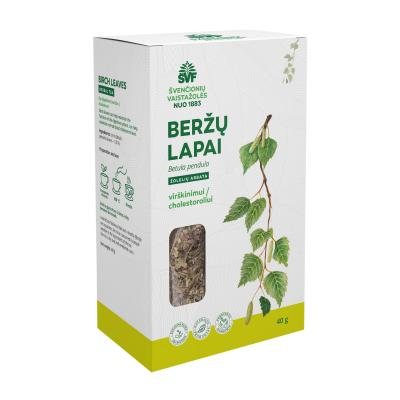ŠVENČIONIŲ VAISTAŽOLĖS BERŽŲ LAPAI, žolelių arbata, 40 g