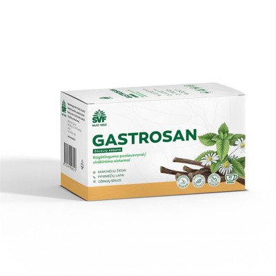 ŠVENČIONIŲ VAISTAŽOLĖS GASTROSAN, žolelių arbata, 20 vnt., 1.5 g