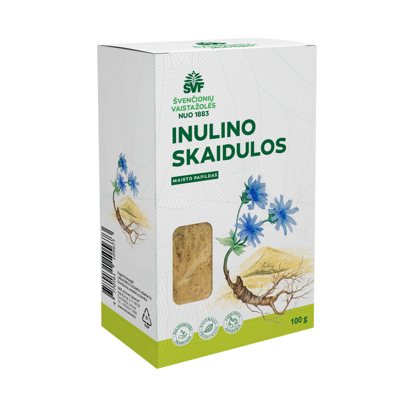 ŠVENČIONIŲ VAISTAŽOLĖS INULINO SKAIDULOS, . milteliai, 100 g