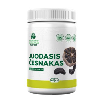 Švenčionių vaistažolės, JUODASIS ČESNAKAS, 60 kapsulių