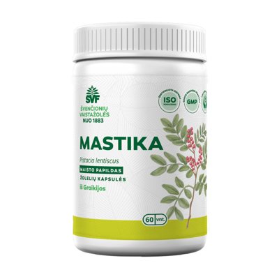 ŠVENČIONIŲ VAISTAŽOLĖS MASTIKA, 60 kapsulių
