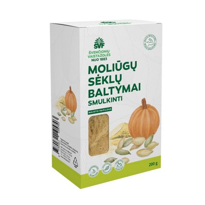 ŠVENČIONIŲ VAISTAŽOLĖS MOLIŪGŲ SĖKLŲ BALTYMAI, . milteliai, 200 g
