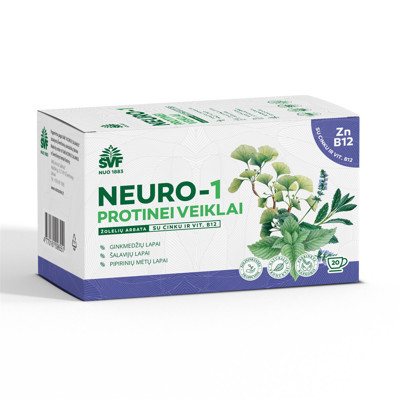 ŠVENČIONIŲ VAISTAŽOLĖS, NEURO-1, žolelių arbata, 20 vnt., 1.5 g