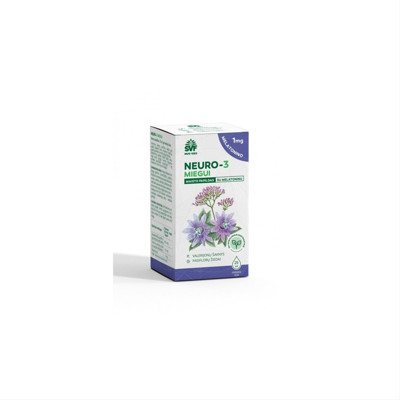 ŠVENČIONIŲ VAISTAŽOLĖS NEURO-3, Miegui su melatoninu, geriamieji lašai, 25 ml