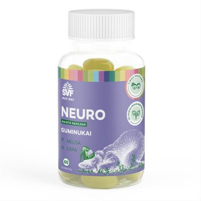 ŠVENČIONIŲ VAISTAŽOLĖS NEURO VAIKAMS, nervų sistemai, 60 guminukų