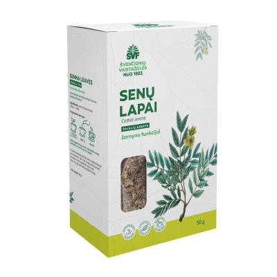 ŠVENČIONIŲ VAISTAŽOLĖS SENŲ LAPAI, žolelių arbata, 50 g