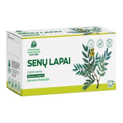ŠVENČIONIŲ VAISTAŽOLĖS SENŲ LAPAI, žolelių arbata, x 24 vnt., 1.5 g