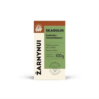 ŠVENČIONIŲ VAISTAŽOLĖS, Skaidulos žarnynui su špinatais, 100 g