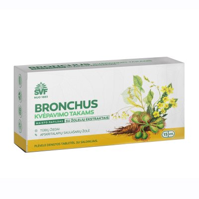 ŠVF BRONCHUS FORTE su žolelių ekstraktais, tabletės, N15
