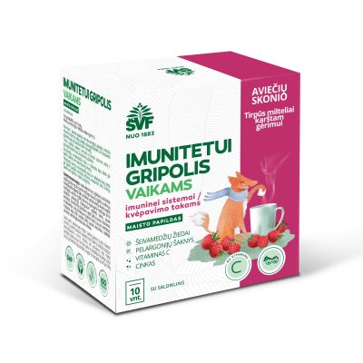 ŠVF GRIPOLIS IMUNITETUI VAIKAMS milteliai karštam gėrimui /50 g, N10, 5 g