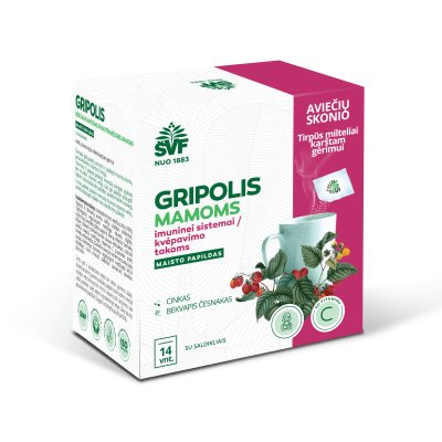 ŠVF GRIPOLIS MAMOMS milteliai karštam gėrimui /50 g, N14, 5 g