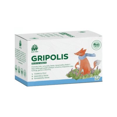ŠVF žolelių arbata GRIPOLIS VAIKAMS, N20, 1.5 g