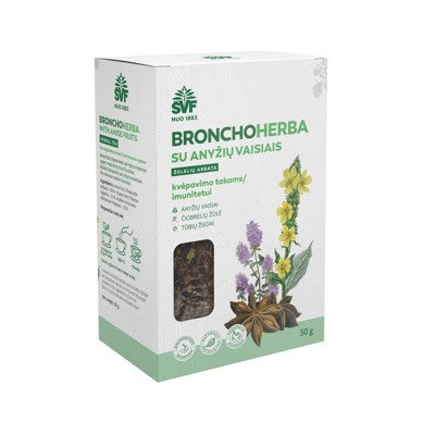 ŠVF/AC BRONCHOHERBA SU ANYŽIŲ VAISIAIS, žolelių arbata, 50 g