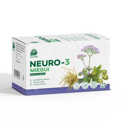 ŠVF/AC NEURO-3 MIEGUI, ŽOLELIŲ ARBATA, 1,5gx20