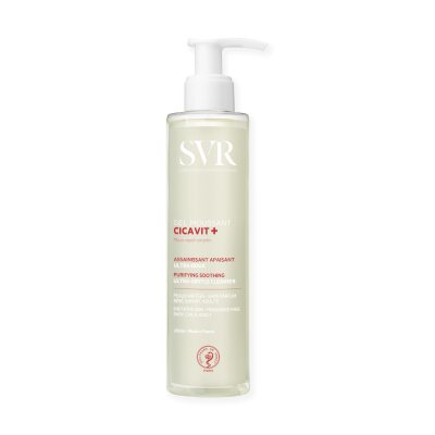SVR CICAVIT+ GEL MOUSSANT prausiklis sudirgusiai ir pažeistai odai, 200 ml