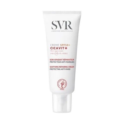 SVR CICAVIT+ kremas pažeistai odai su apsauga nuo saulės SPF50+, 40 ml