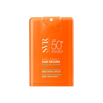 SVR kišeninio formato purškiama apsaugos nuo saulės SUN SECURE SPRAY POCKET, SPF 50+, 20 ml
