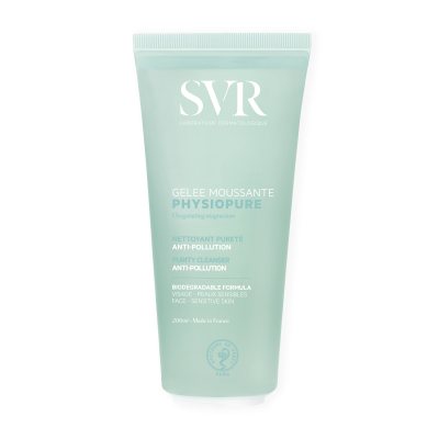 SVR PHYSIOPURE GELÉE MOUSSANTE veido prausiklis jautriai odai, 200 ml