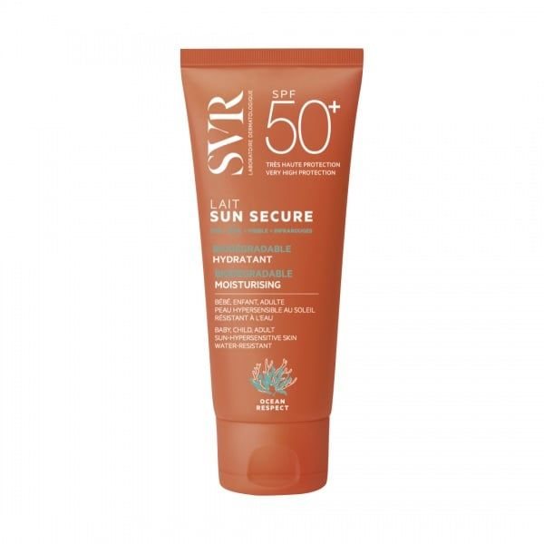 SVR pienelis veidui ir kūnui SUN SECURE LAIT, SPF50+, 100 ml