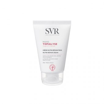 SVR rankų kremas itin sausai, šerpetojančiai odai TOPIALYSE MAINS+, 50 ml