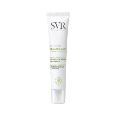 SVR SEBIACLEAR ACTIVE GEL intensyvaus poveikio veido gelis odai su netobulumais, 40 ml