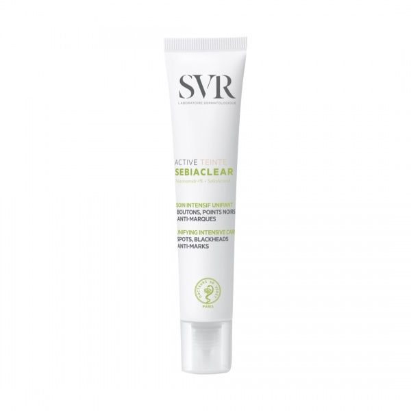 SVR SEBIACLEAR ACTIVE TEINTÉ tonuojamasis veido kremas odos netobulumams maskuoti, 40 ml