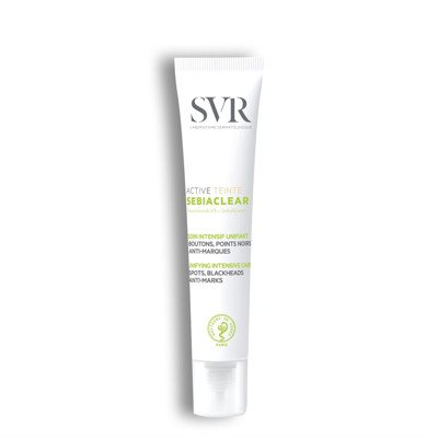 SVR SEBIACLEAR ACTIVE TEINTE maskuojamasis veido kremas probleminei odaiSVR SEBIACLEAR ACTIVE TEINTE, maskuojamasis veido kremas probleminei odai, 40 ml