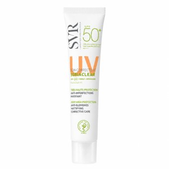 SVR SEBIACLEAR CREME apsauginis veido kremas nuo saulės jautriai riebiai odai SPF50+, 40 ml