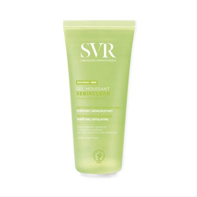 SVR SEBIACLEAR GEL MOUSSANT, bemuilis veido prausiklis riebiai, probleminei odai, 200 ml