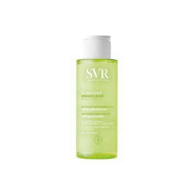 SVR SEBIACLEAR GEL MOUSSANT gelinis prausiklis riebiai odai, 100 ml