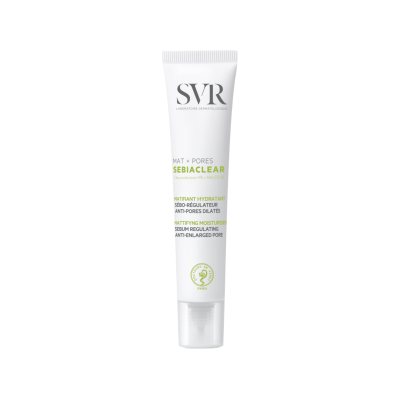 SVR SEBIACLEAR MAT+PORES poras sutraukiantis ir matinį efektą suteikiantis veido kremas, 40 ml