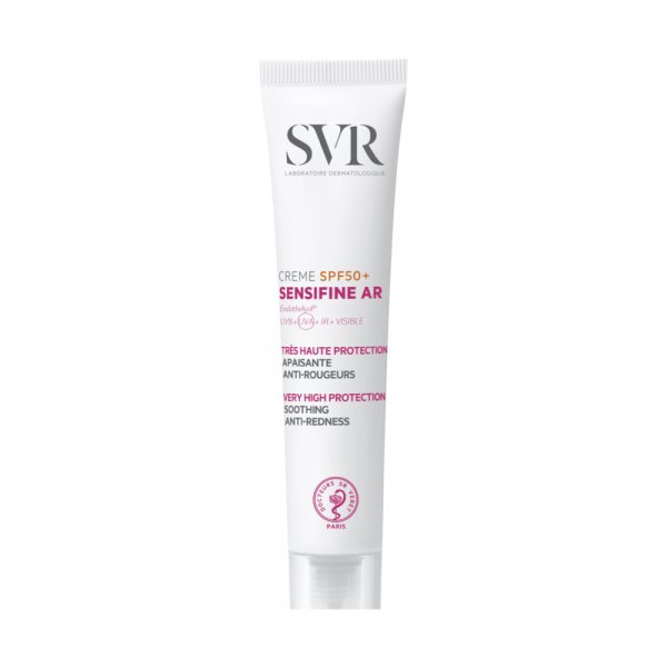 SVR SENSIFINE AR CREME SPF50+ veido kremas nuo saulės raustančiai, jautriai odai, 40 ml