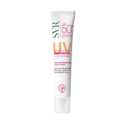 SVR SENSIFINE AR CRÈME SPF 50+, veido kremas nuo saulės raustančiai, itin jautriai odai, 40 ml