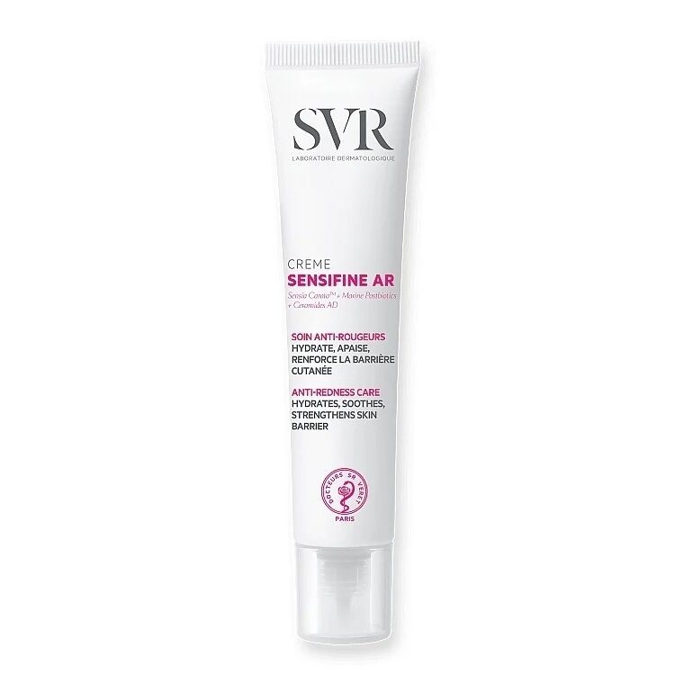 SVR SENSIFINE AR intensyviai drėkinantis, raminamasis kremas nuo paraudimo, 40 ml