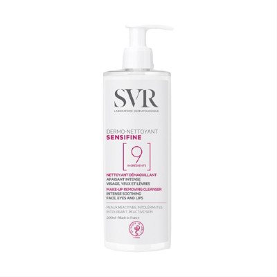 SVR SENSIFINE DERMO-NETTOYANT nenuplaunamas makiažo valiklis itin jautriai odai, 400 ml