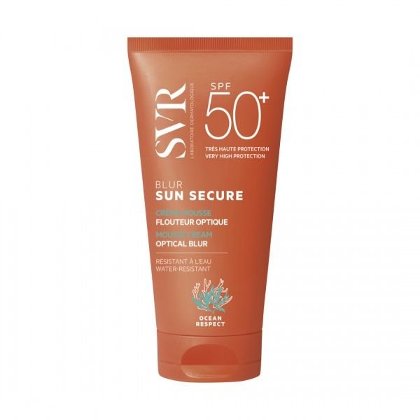 SVR SUN SECURE BLUR SPF50+ toną išlyginantis veido kremas nuo saulės, 50 ml